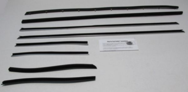 Picture of 1968-69 Torino Convertible Window Authentic Window Felts Whiskers Kit (8pcs)