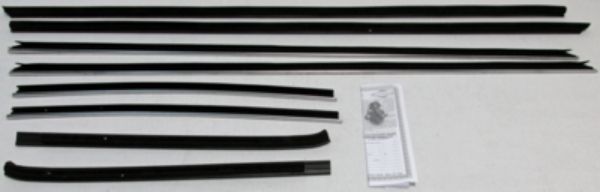 Picture of 1970-71 Torino Elite 2 Door Hardtop Authentic Window Felts Whiskers Kit (8pcs)