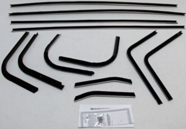 Picture of 1972-75 Grand Torino Sport Hardtop Model 65R Authentic Window Felts Whiskers Kit ( 12 Pcs )