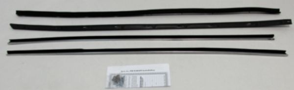 Picture of 1974-76 Torino Elite 2 Door Hardtop With Buick Special Molding Window Felts Whiskers Kit (4PCS)