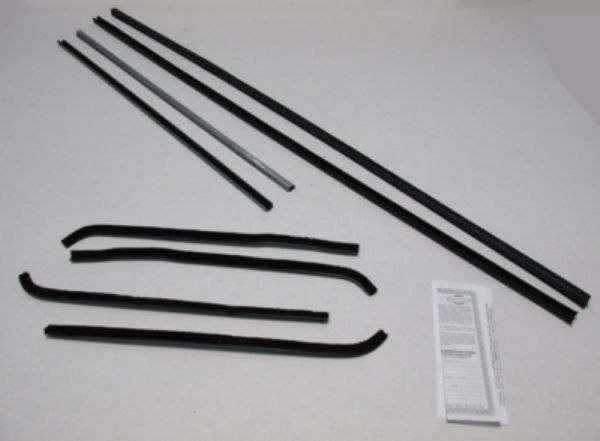 Picture of 1948-52 Ford Truck Superkit Window Felts Whiskers Kit, Division Bars, & Upper Channels (8pcs)