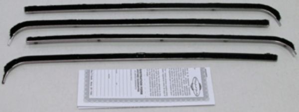 Picture of 1953-55 Ford Pickup Truck Authentic Window Felts Whiskers Kit (4pcs)