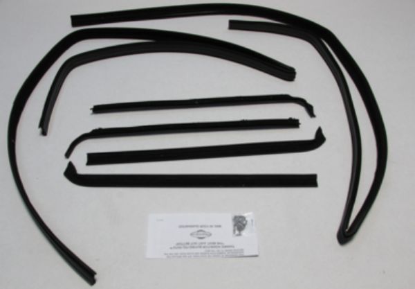 Picture of 1980-87 1980-87 Ford Truck & 1980-86 Bronco Superkit Authentic Window Felts Whiskers Kit, Division Bars& Upper Channels (6pcs)