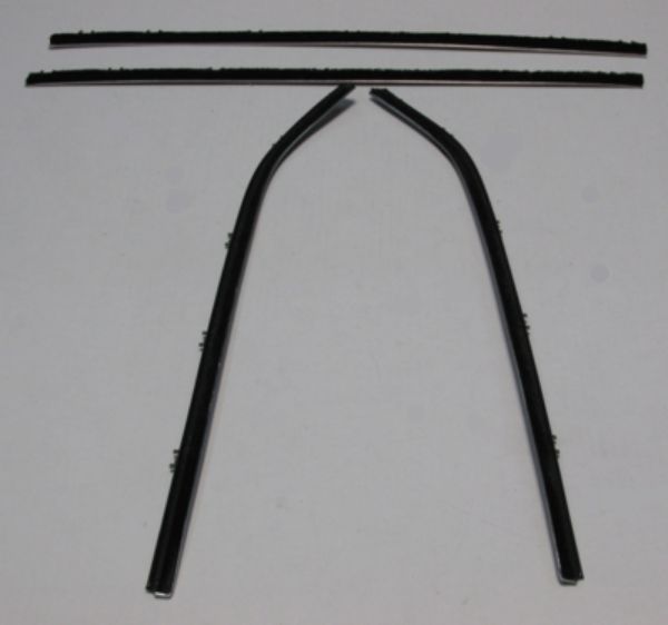 Picture of 1963-66 Dart 2 Door Hardtop Outers Only Authentic Window Felts Whiskers Kit (4pcs)