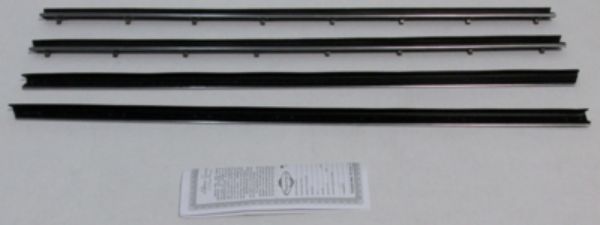 Picture of 1966-67 Mopar B-Body Coupe Exc Charger Outers Only Authentic Window Felts Whiskers Kit (4pcs)
