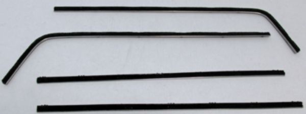 Picture of 1966-67 Dodge Charger Outers Only Authentic Window Felts Whiskers Kit (4pcs)