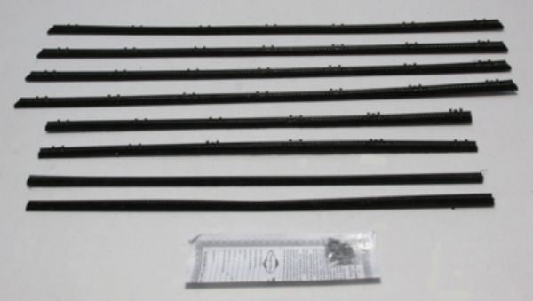 Picture of 1966-67 Mopar B-Body Sedan Authentic Window Felts Whiskers Kit (8pcs)