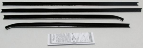 Picture of 1967-69 Mopar A-Body Coupe Outers Only Authentic Window Felts Whiskers Kit (4pcs)