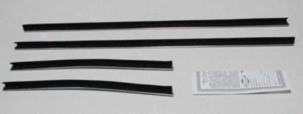 Picture of 1968 Plymouth B-Body Convertible Outers Only Authentic Window Felts Whiskers Kit (4pcs)