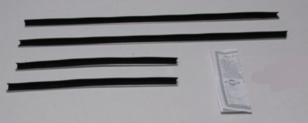 Picture of 1969-70 Plymouth B-Body Convertible Outers Only Authentic Window Felts Whiskers Kit (4pcs)
