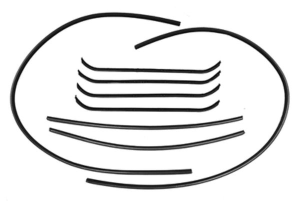 Picture of 1941-49 International Truck Replacement Window Felts Whiskers Kit (8pcs)