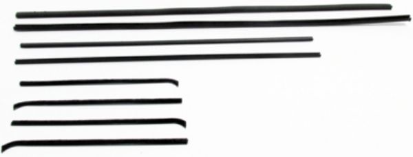 Picture of 1950-57 International Truck Replacement Window Felts Whiskers Kit, Division Bars & Upper Channels (8pcs)