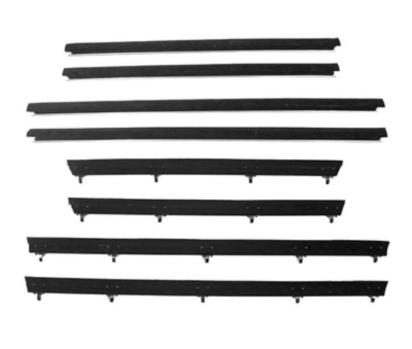 Picture of 1983-86 LTD II 4 Door Sedan (with Vent Windows) Authentic Window Felts Whiskers Kit (8pcs)