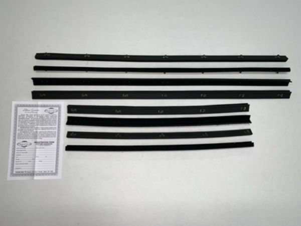Picture of 1971-77 Maverick & Comet 4 Door Sedan Authentic Window Felts Whiskers Kit (8pcs)