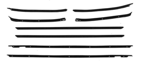 Picture of 1969-70 Buick Lesabre 2 Door Hardtop Authentic Window Felts Whiskers Kit (8 pcs)