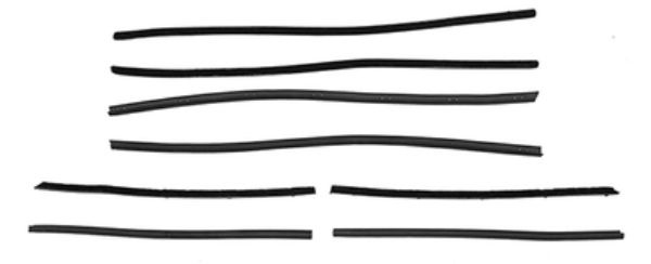 Picture of 1968-69 Fairlane 4 Door Sedan Authentic Window Felts Whiskers Kit (8pcs)