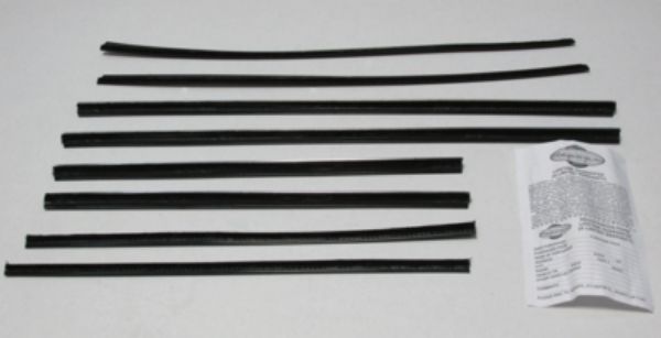 Picture of 1962 Valiant 2 Door Sedan Authentic Window Felts Whiskers Kit (8pcs)