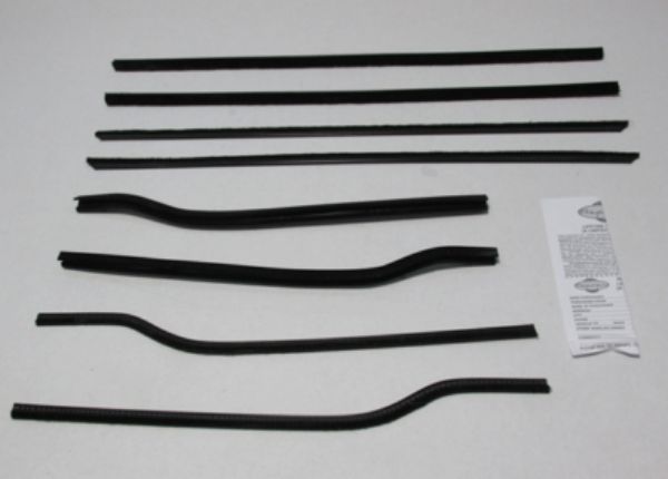 Picture of 1962 Mopar B-Body 2 Door Sedan Authentic Window Felts Whiskers Kit (8pcs)