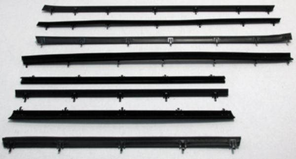 Picture of 1978-81 Fairmont 4 Door Sedan (without Vent or Mirror) Authentic Window Felts Whiskers Kit (8pcs)