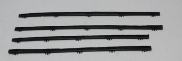 Picture of 1963-66 Valiant 4 Door Sedan Outers Only Authentic Window Felts Whiskers Kit (4pcs)