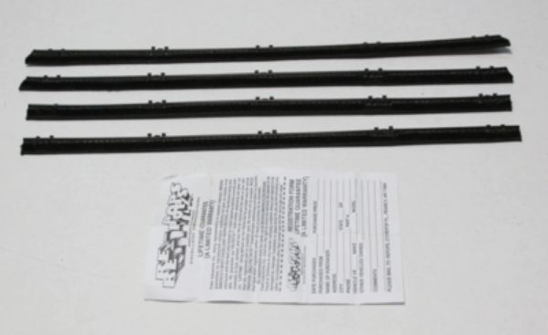 Picture of 1966-70 Mopar B-Body 4 Door Sedan Outers Only Authentic Window Felts Whiskers Kit (4pcs)