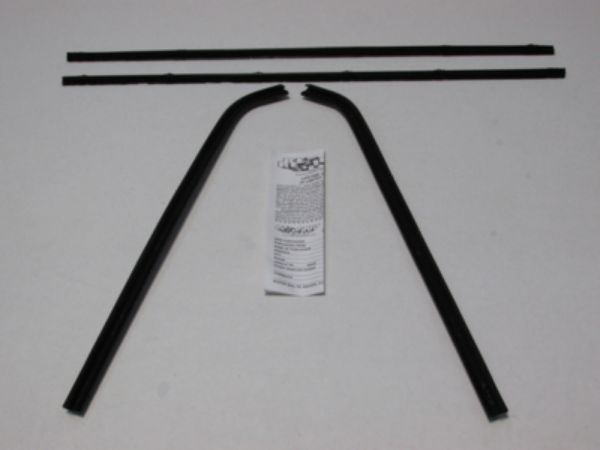 Picture of 1963-65 Mopar B-Body 2 Door Sedan Outers Only Authentic Window Felts Whiskers Kit (4pcs)