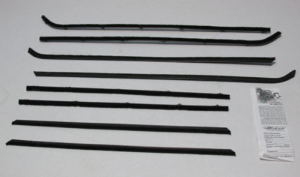 Picture of 1963-65 Mopar B-Body 4 Door Sedan Authentic Window Felts Whiskers Kit (8pcs)