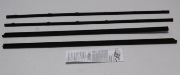 Picture of 1964-65 Dodge 330/440/Polara/Coronet & Plymouth Belvedere/Fury/Satellite (B-Body) Coupe Outers Only Authentic Window Felts Whiskers Kit (4pcs)