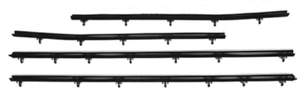 Picture of 1966-67 Chevelle 2 Door Hardtop Authentic Window Felts Whiskers Kit Inners Only (4pcs)