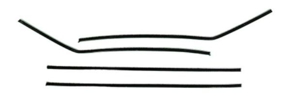 Picture of 1955-57 2 Door Hardtop Authentic Window Felts Whiskers Kit Inners Only (4pcs)