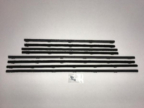 Picture of 1965-69 Corvair 4 Door Sedan Authentic Window Felts Whiskers Kit (8pcs)