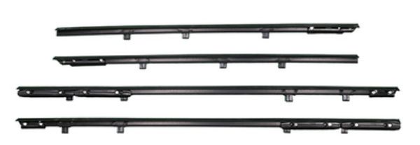 Picture of 1964 Bonneville, Catalina, and Parisienne 4 Door Sedan Outers Only Replacement Style Window Felts Whiskers Kit (4pcs)