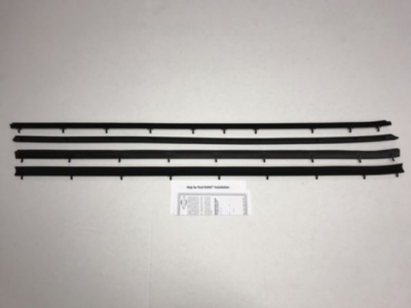 Picture of 1978-79 Fairmont 2 Door Sedan (without Vent or Mirror) Authentic Window Felts Whiskers Kit (4pcs)