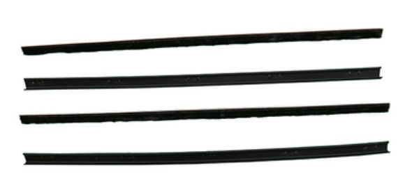 Picture of 1966-70 Falcon 4 Door Sedan & Station Wagon Front Door Inners & Outers Authentic Window Felts Whiskers Kit (4pcs)