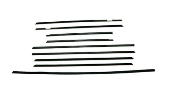 Picture of 1964 Country Squire 4 Door Wagon Authentic Window Felts Whiskers Kit with Tailgate Outer (9pcs)