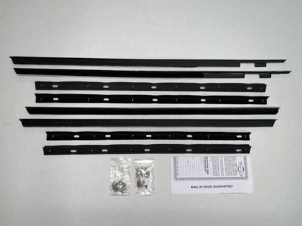 Picture of 1964 Galaxie 500 XL 4 Door Hardtop Town Victoria Authentic Window Felts Whiskers Kit (8pcs)