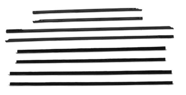 Picture of 1964 Mercury Marauder 4 Door Sedan Authentic Window Felts Whiskers Kit (8pcs)