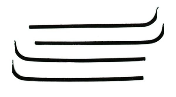 Picture of 1967-70 Ford Pickup Truck Authentic Window Felts Whiskers Kit with Chrome Bead (4pcs)
