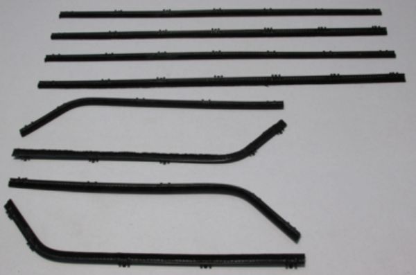 Picture of 1963-66 Dart 2 Door Sedan Authentic Window Felts Whiskers Kit (8pcs)