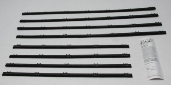Picture of 1963-66 Valiant 2 Door Sedan Authentic Window Felts Whiskers Kit (8pcs)