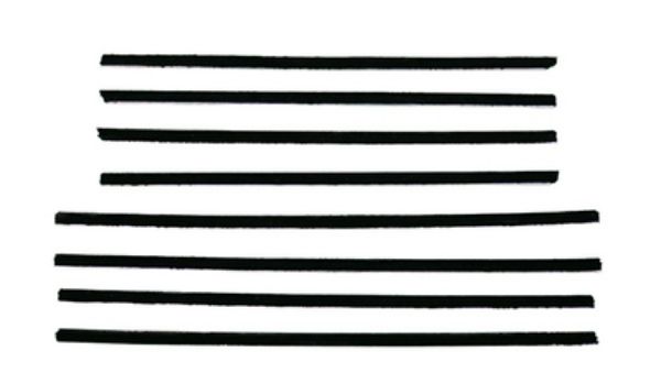 Picture of 1955 Chrysler Newport 2 Door Hardtop Authentic Window Felts Whiskers Kit