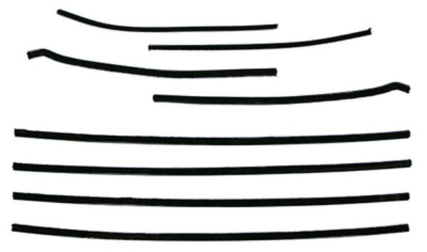 Picture of 1957 Oldsmobile 2 Door Hardtop Super 88 Authentic Window Felts Whiskers Kit