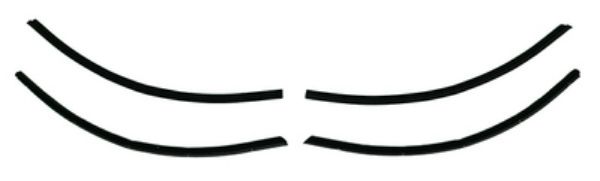 Picture of 1968-69 Torino Fastback Quarters Only Window Felts Whiskers Kit (4pcs)