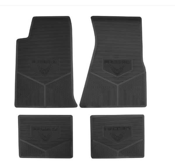 Picture of 1985-1992 Pontiac Firebird Next Generation Custom Vintage Rubber Floor Mats Package