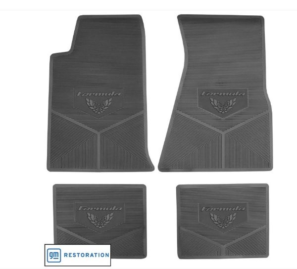 Picture of 1998-2002 Pontiac Firebird Next Generation Custom Vintage Rubber Floor Mats Package