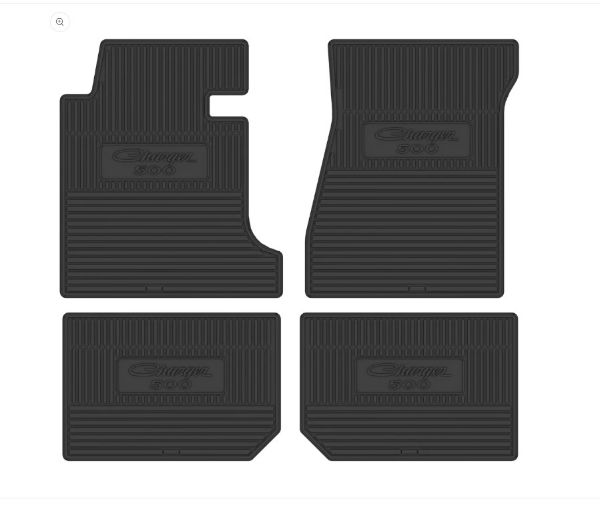 Picture of 1969-1970 Dodge Charger 500 Next Generation Custom Vintage Rubber Floor Mats Package