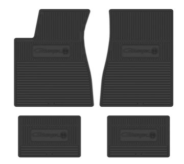 Show details for 1973-1974 Dodge Charger SE Next Generation Custom Vintage Rubber Floor Mats Package Picture of 1973-1974 Dodge Charger SE Next Generation Custom Vintage Rubber Floor Mats Package