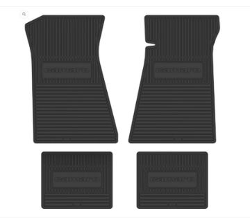 Show details for 1975-1981 Chevrolet Camaro Next Generation Custom Vintage Rubber Floor Mats Package Picture of 1975-1981 Chevrolet Camaro Next Generation Custom Vintage Rubber Floor Mats Package