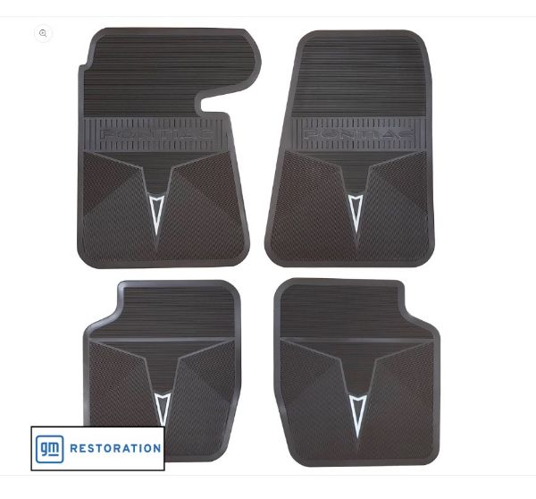 Picture of 1966-1967 Original B-Body Pontiac Mats Next Generation Custom Vintage Rubber Floor Mats Package