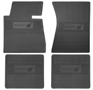 Show details for 1965-1966 Dodge Dart Gt A-Body Next Generation Custom Vintage Rubber Floor Mats Package Picture of 1965-1966 Dodge Dart Gt A-Body Next Generation Custom Vintage Rubber Floor Mats Package